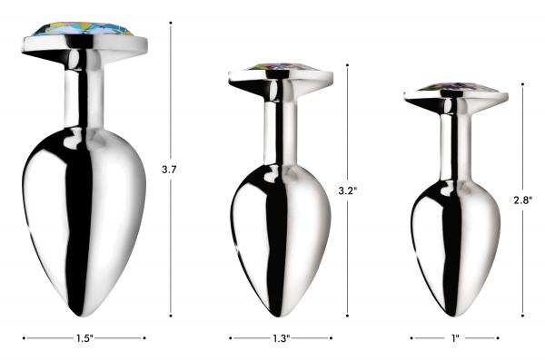 Rainbow Prism Gem Anal Plug - Large Sex Toy Product