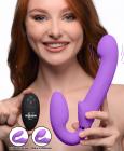 10x Remote Control Ergo-fit G-pulse Inflatable And Vibrating Strapless Strap-on - Purple Sex Toy Product