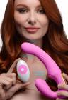 15x U-pulse Silicone Pulsating And Vibrating Strapless Strap-on With Remote - Pink Sex Toy Product