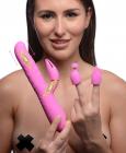 10x Versa-thrust Vibrating And Thrusting Silicone Rabbit With 3 Attachments Sex Toy Product