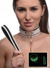 Kink In The Dark Glowing Collar With Leash Sex Toy Product