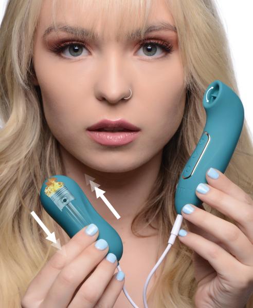 Entwined Silicone Thumping Egg And Licking Clitoral Stimulator Sex Toy Product