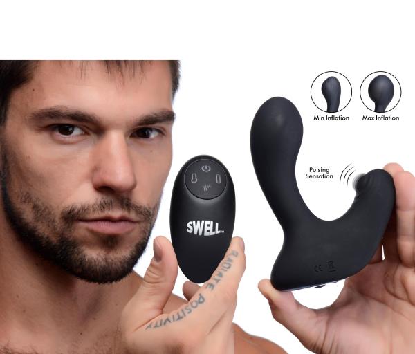 10x Inflatable And Tapping Silicone Prostate Vibrator Sex Toy Product