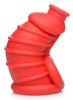 Red Chamber Silicone Chastity Cage Sex Toy Product Image 4