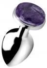 Genuine Amethyst Gemstone Anal Plug - Large Sex Toy Product
