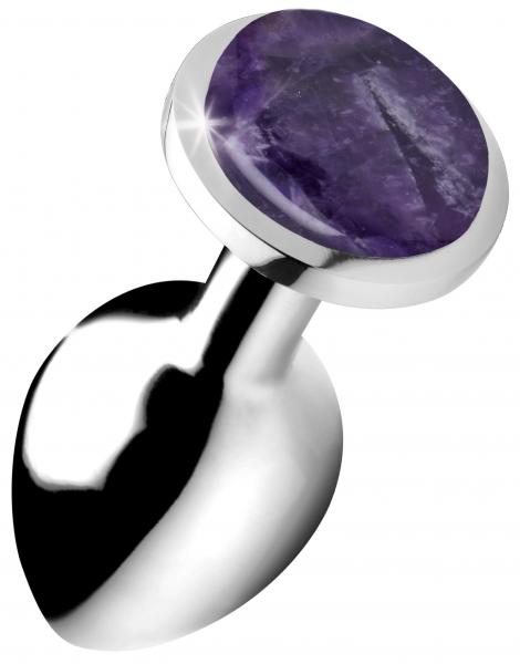 Genuine Amethyst Gemstone Anal Plug - Medium Sex Toy Product