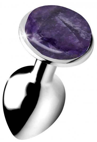 Genuine Amethyst Gemstone Anal Plug - Small Sex Toy Product