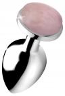 Authentic Rose Quartz Gemstone Anal Plug - Large Sex Toy Product