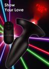 28x Laser F*ck Me Silicone Anal Plug With Remote Control - Large Sex Toy Product