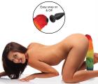 Interchangeable Rainbow Fox Tail Sex Toy Product