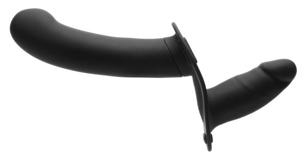 28x Double Diva 1.5 Inch Double Dildo With Harness And Remote Control - Black Sex Toy Product