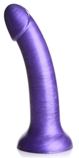 7 Inch Metallic Silicone Dildo - Purple Sex Toy Product