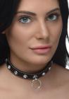 Rhinestone Choker With O-ring - Clear Sex Toy Product