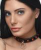 Rhinestone Choker With O-ring - Red Sex Toy Product Image 1