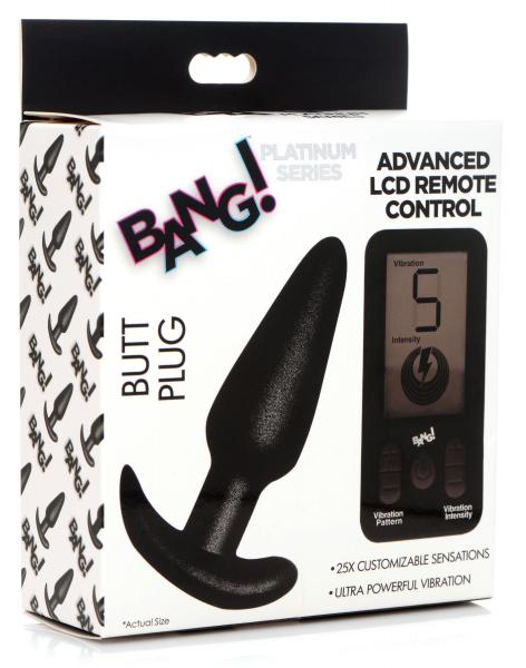 25x Vibrating Silicone Butt Plug With Remote Control Sex Toy Product