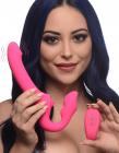 Licking And Vibrating Strapless Strap-on With Remote Control Sex Toy Product