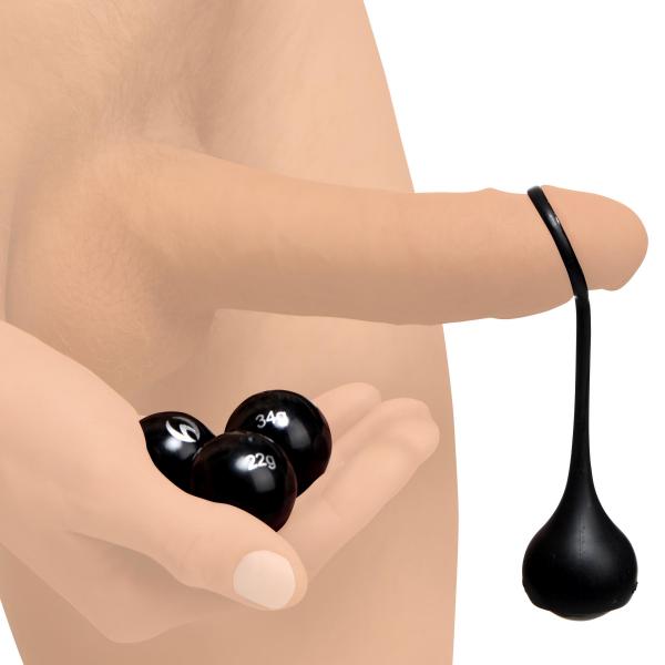 Cock Dangler Silicone Penis Strap With Weights Sex Toy Product