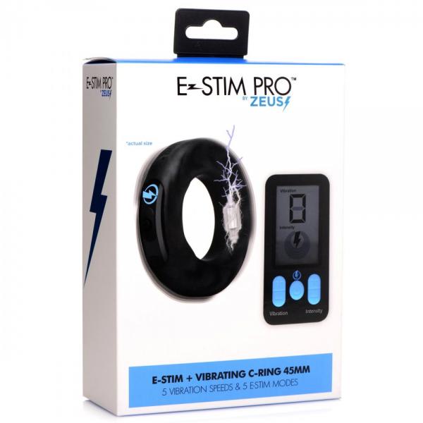 E-stim Pro Silicone Vibrating Cock Ring - Small Sex Toy Product