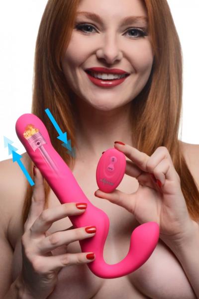 30x Thrusting And Vibrating Strapless Strap-on With Remote Control Sex Toy Product