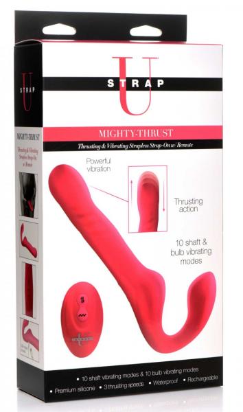 30x Thrusting And Vibrating Strapless Strap-on With Remote Control Sex Toy Product