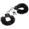 Cuffed In Fur Furry Handcuffs - Black Sex Toy Product Image 4