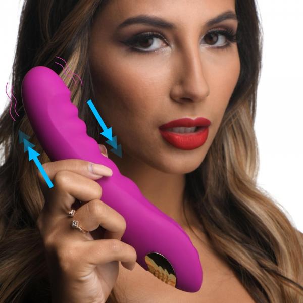 Locomotion Thrusting Silicone Vibrator Sex Toy Product