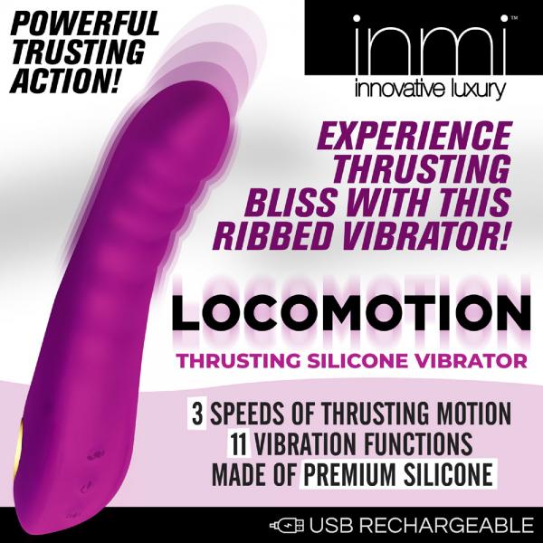 Locomotion Thrusting Silicone Vibrator Sex Toy Product