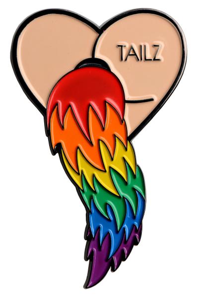 Tailz Enamel Pin Sex Toy Product