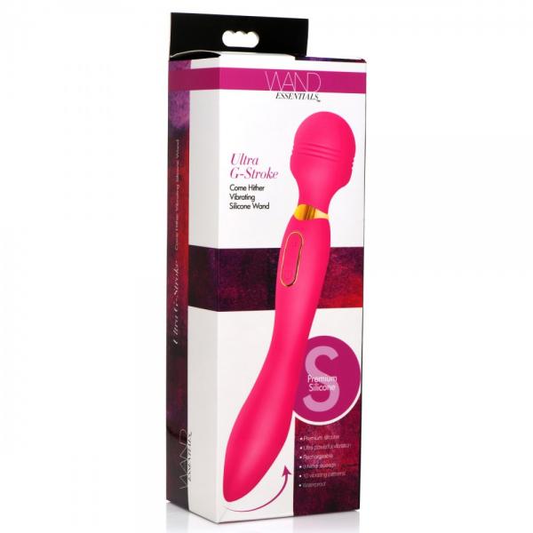 Ultra G-stroke Come Hither Vibrating Silicone Wand Sex Toy Product