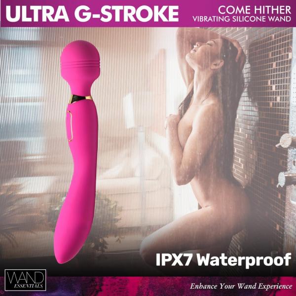 Ultra G-stroke Come Hither Vibrating Silicone Wand Sex Toy Product