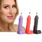 Passion Peckers Dick Drip Candles Set - Black, Purple, Red Sex Toy Product