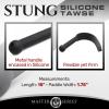 Stung Silicone Tawse - Black Sex Toy Product Image 3