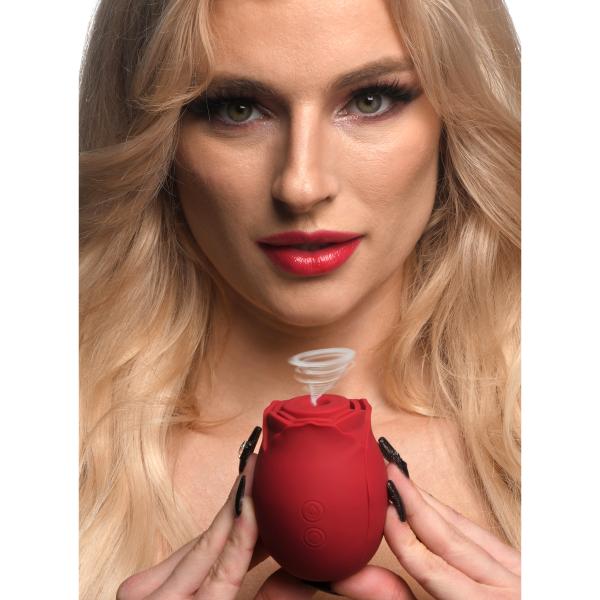 Mystic Rose Sucking And Vibrating Silicone Rose Sex Toy Product