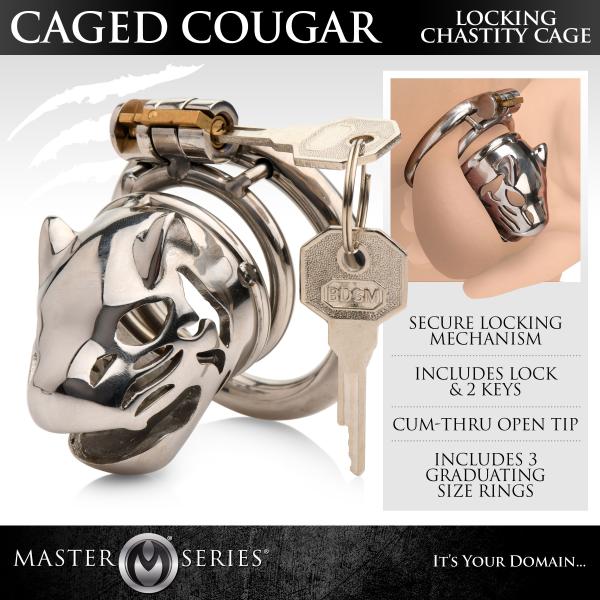 Caged Cougar Locking Chastity Cage Sex Toy Product
