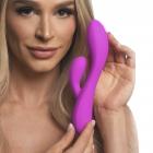 10x Flexible Silicone Rabbit Vibrator - Purple Sex Toy Product