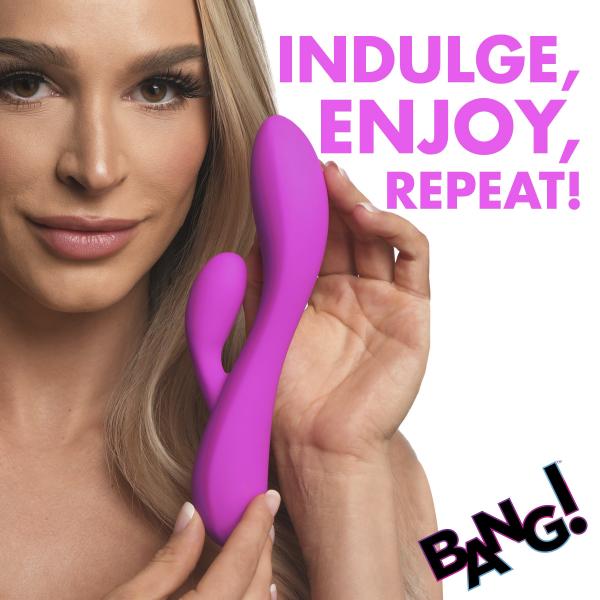 10x Flexible Silicone Rabbit Vibrator - Purple Sex Toy Product