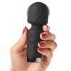 10x Mini Silicone Wand - Black Sex Toy Product Image 1
