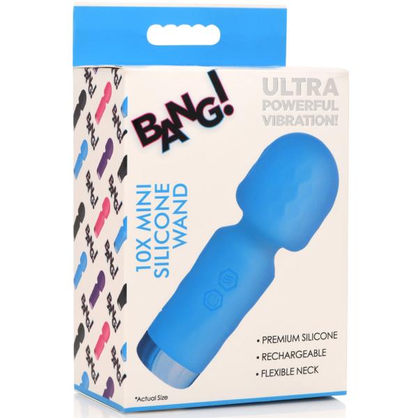 10x Mini Silicone Wand - Blue Sex Toy Product