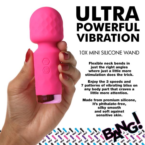 10x Mini Silicone Wand - Pink Sex Toy Product