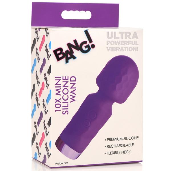 10x Mini Silicone Wand - Purple Sex Toy Product