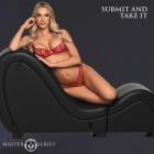 Detachable Kinky Sex Chaise With Love Pillows - Black Sex Toy Product