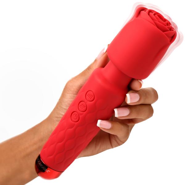 Deluxe Silicone Rose Wand Sex Toy Product