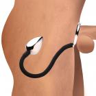 Tug And Plug Cock And Ball Ring With Anal Plug Sex Toy Product