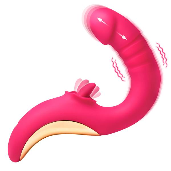 Tease And Please Thrusting And Licking Vibrator Sex Toy Product