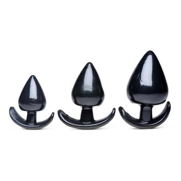 Triple Spades 3 Piece Anal Plug Set Sex Toy Product