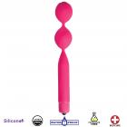 Double Vibrating Silicone Kegel Weight- Pink Sex Toy Product