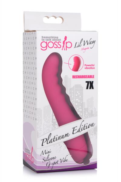 7x Lil Wavy Mini Silicone G-spot Vibe - Magenta Sex Toy Product