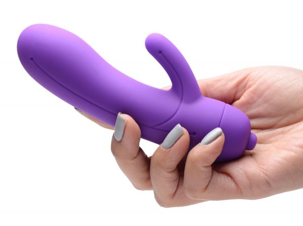 7x Lil Smoothie Mini Silicone Rabbit Vibe - Violet Sex Toy Product