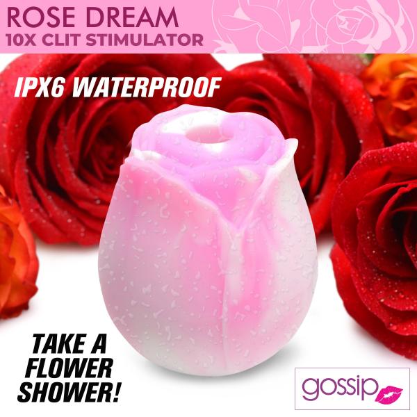 10x Rose Dream Silicone Clitoral Stimulator Sex Toy Product