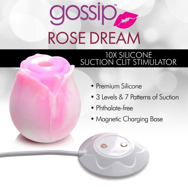 10x Rose Dream Silicone Clitoral Stimulator Sex Toy Product